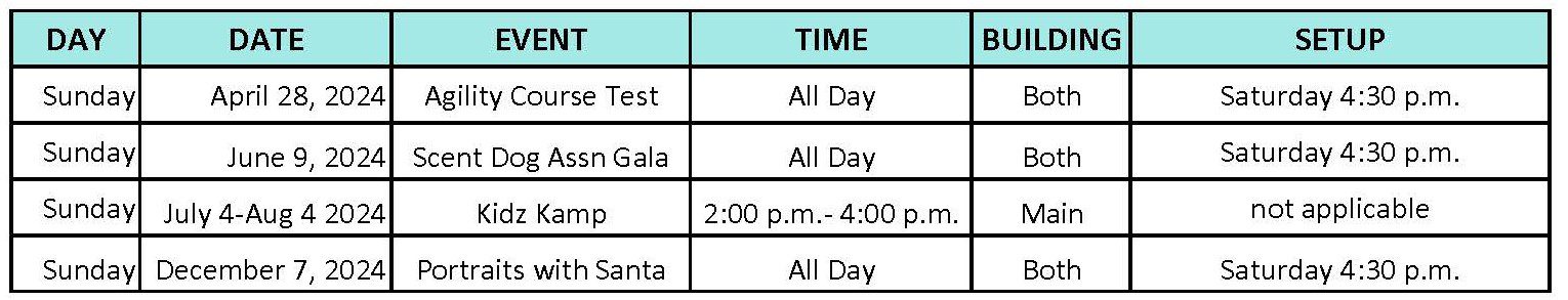 Seminar Schedules